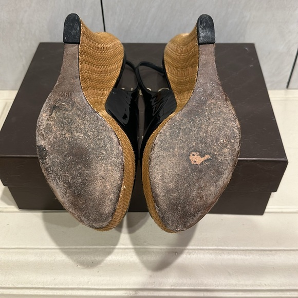 Gucci Vitello Vernice Wedges - Picture 4 of 5